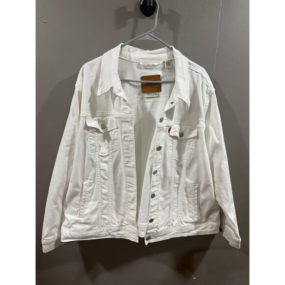 2X LEVI'S Womens white Jean Jacket - Picture 5 of 5